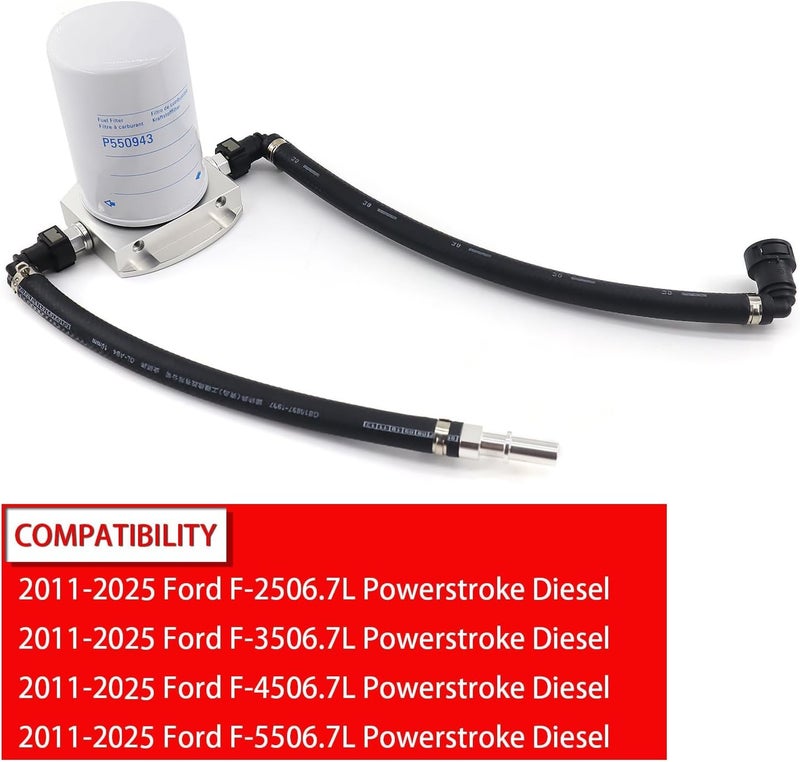 QHHR CP4 Disaster Prevention Bypass Kit Compatible with Ford F250 F350 F450 F550 Super Duty 2011-2025 - 6.7L Powerstroke Diesel Replace# CP4-6.7F-BP-G2.1, 7031190 - Image 2
